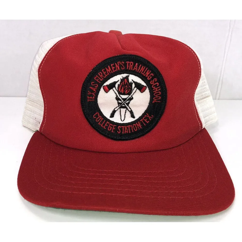 Vintage New Era Pro Model Texas Firemen's Training‎ School Snapback Trucker Hat